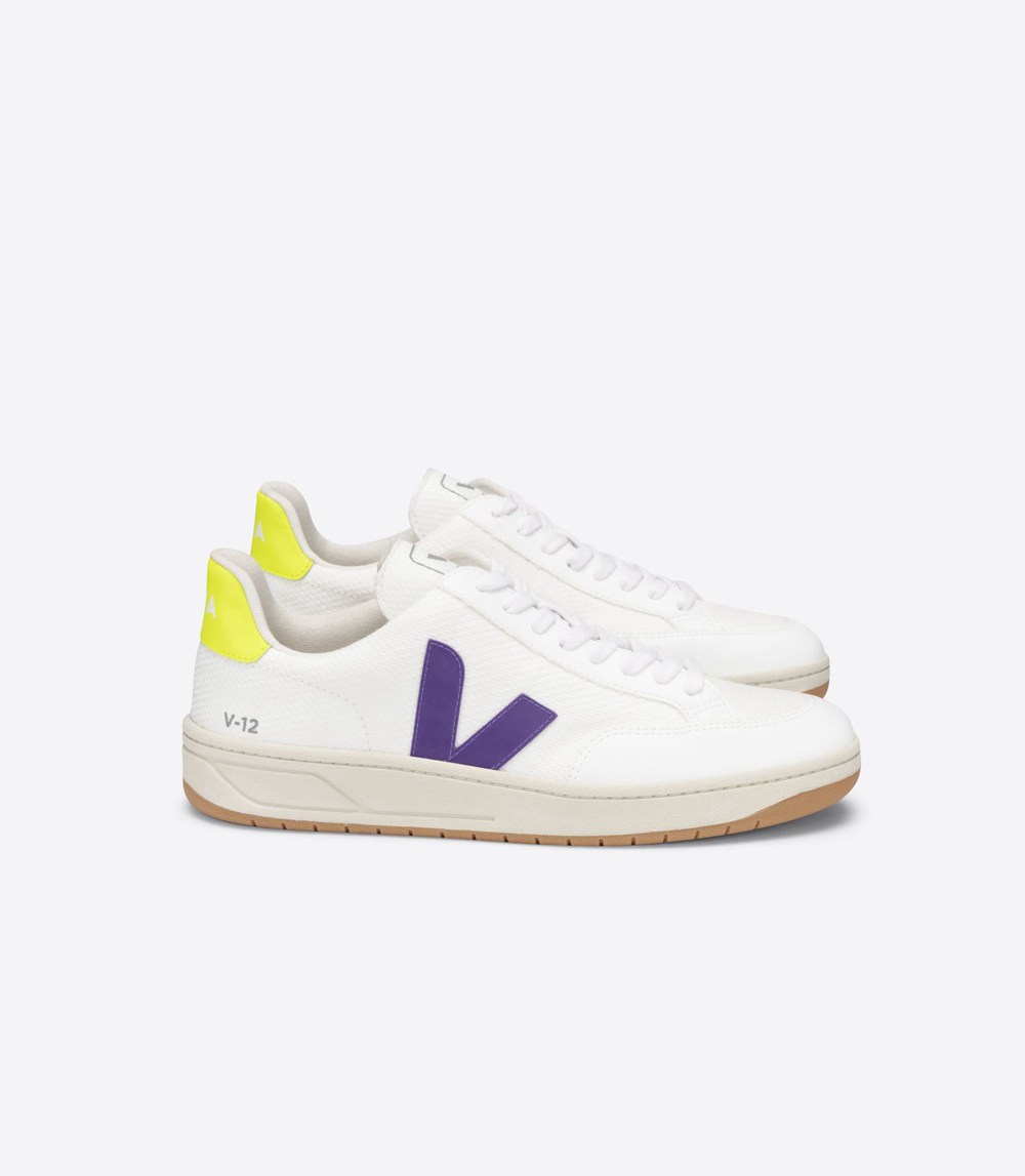 Tenis Veja Hombre - V-12 B-Mesh - Blancos - 541BCUXHO